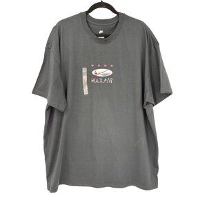 Nike Mens Short Sleeve T-Shirt Max Air Cotton Black XXL NEW